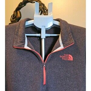 The North Face Fleece 1/4 Quarter Zip Pullover Brown Orange Mens XXL 2X Shirt